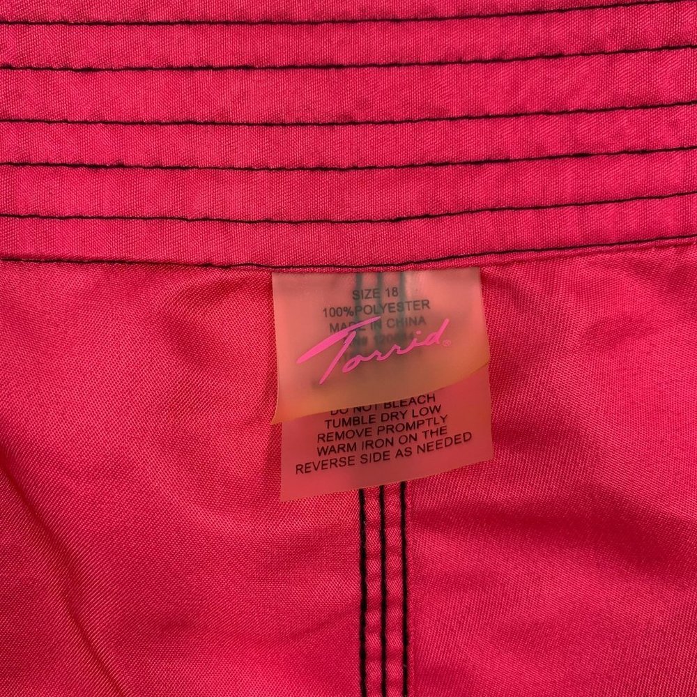 TORRID Hot Pink Swim Board Shorts Drawstring 18 - Picture 7 of 8